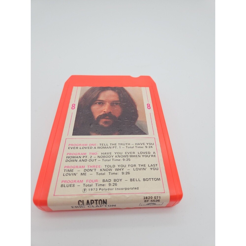 Clapton Eric Clapton / 8 Track‎ Tape / Vintage Rock N Roll Music / Polydor